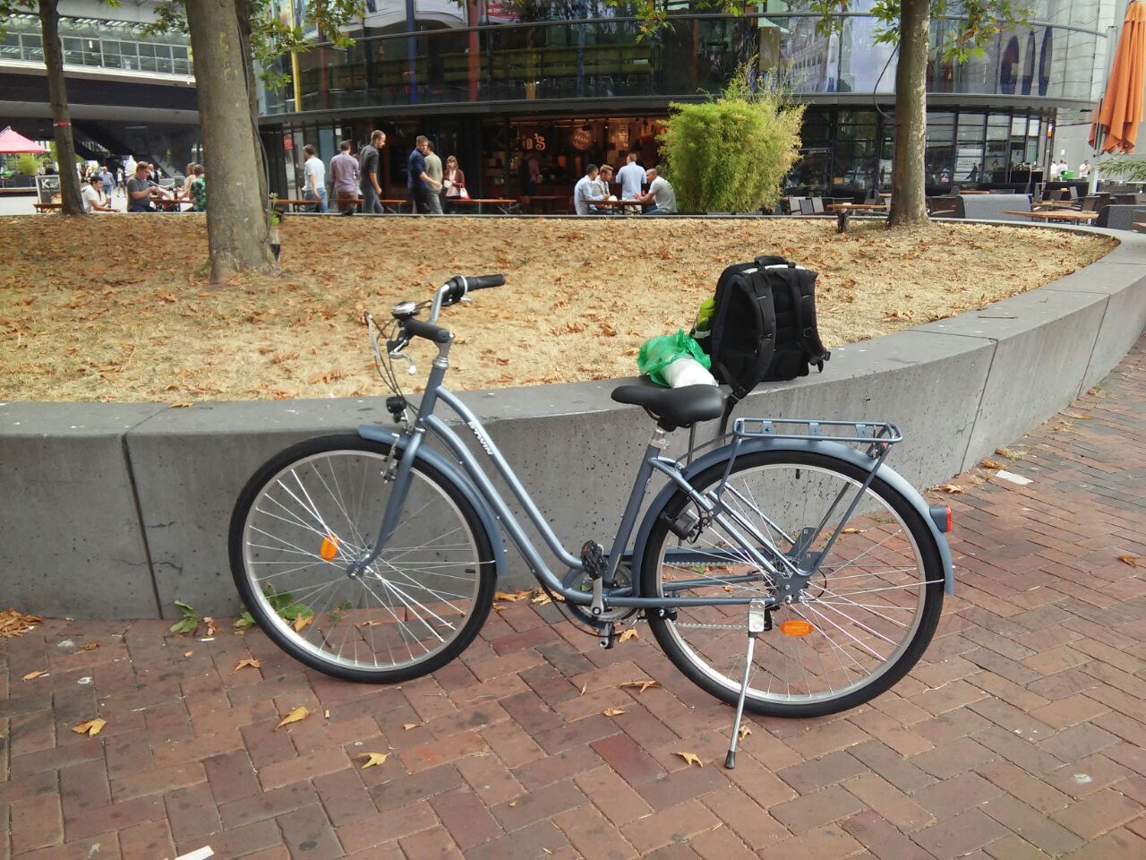 Mi bici en la estancia de Ámsterdam