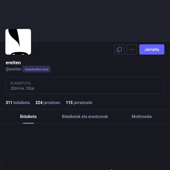 Captura del perfil de @ereiten